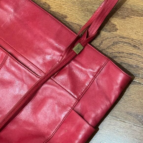 EUC Hobo International Noble Leather Tote Bag Brick Red - Picture 2 of 7